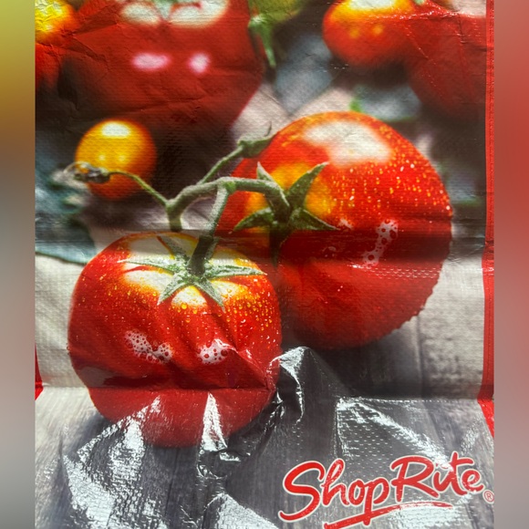 5pk Shoprite Reusable Grocery Shopping Bags EUC or NEW Tomato Fall Theme Tote - Picture 3 of 3